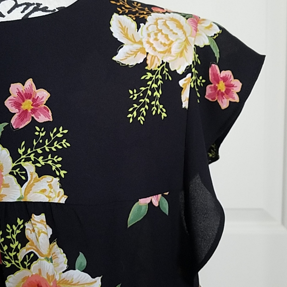LOFT FLORAL TOP XL - Picture 4 of 8